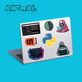 Pack de 4 feuille de stickers programmation et info