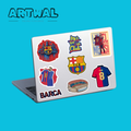 Pack de 4 feuille de stickers FC Barcelone